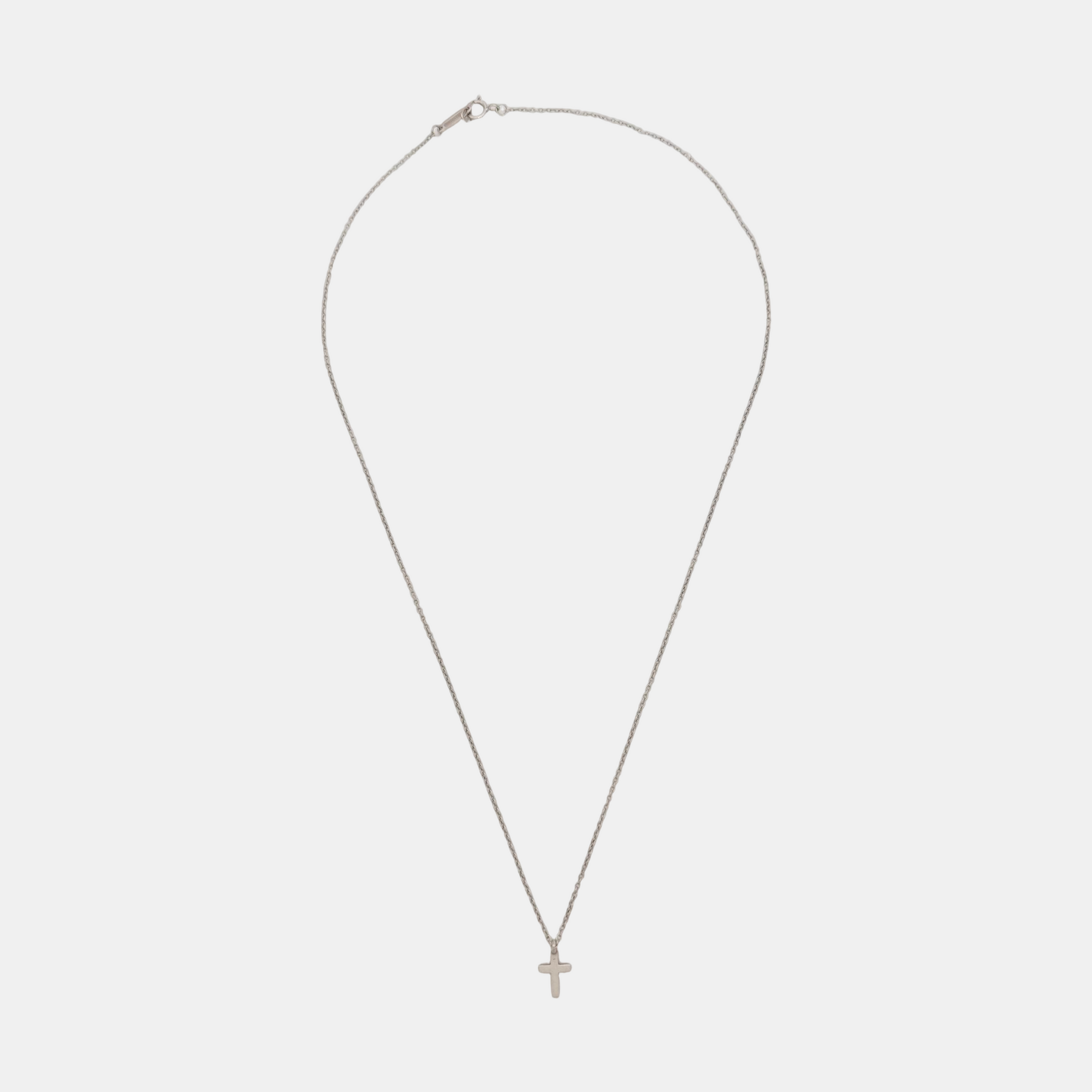 18k White Gold Silver Necklace