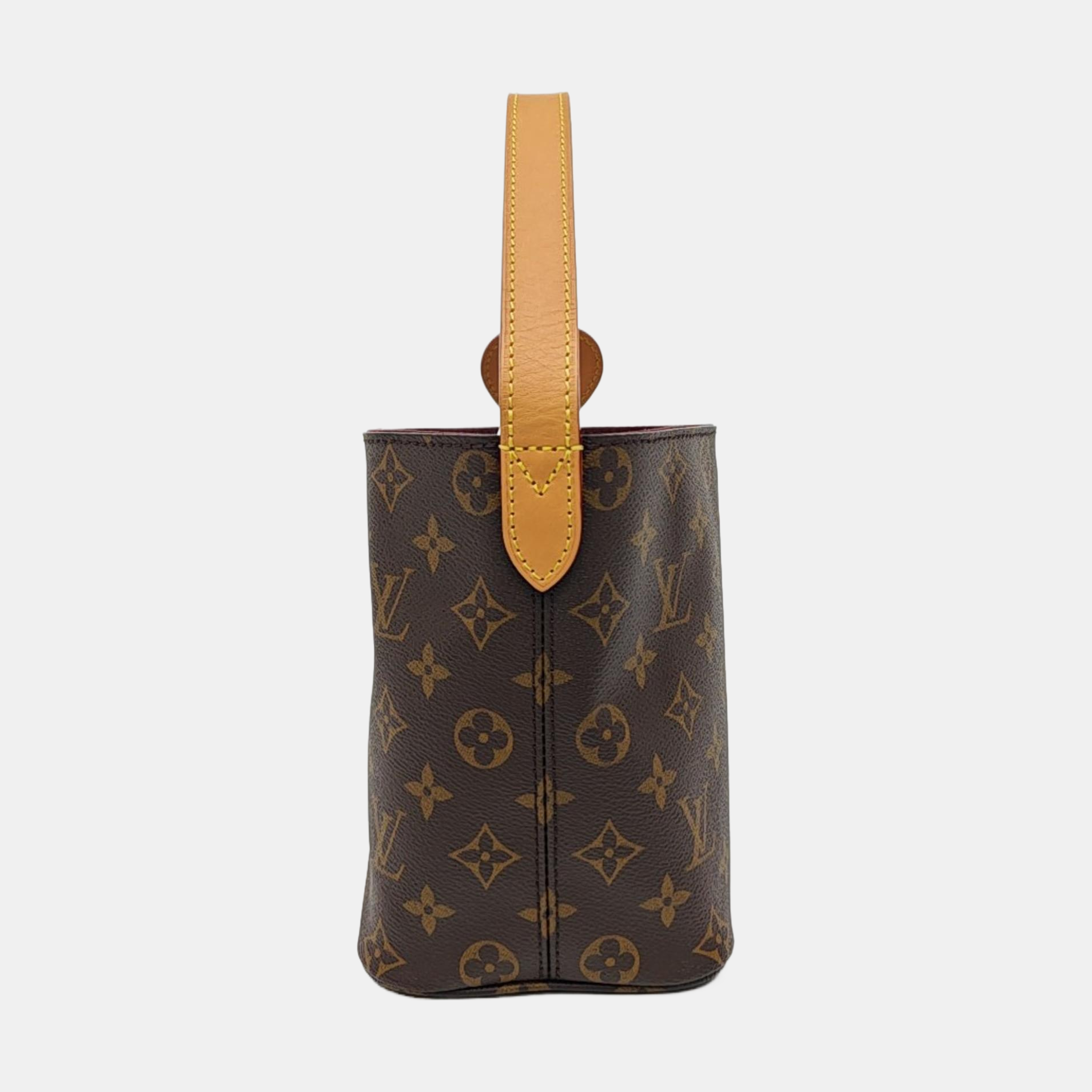ALL IN BB Monogram Coated Canvas Brown