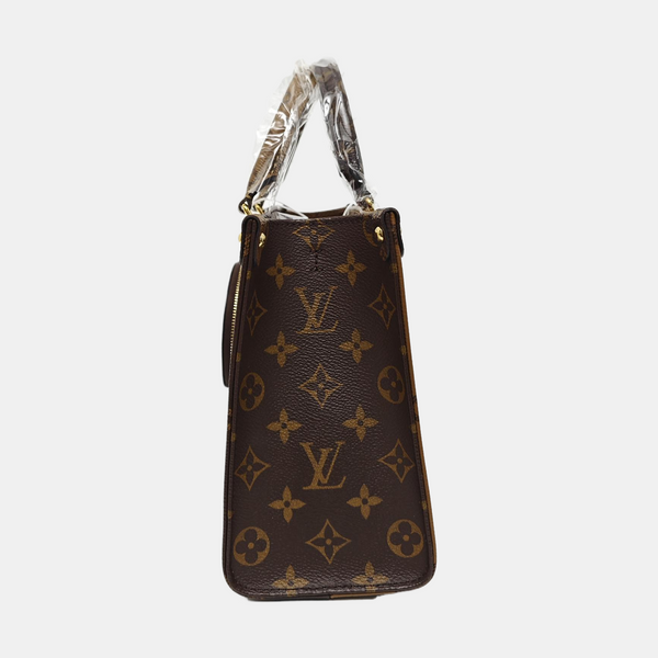 ONTHEGO PM Monogram Coated Canvas Brown