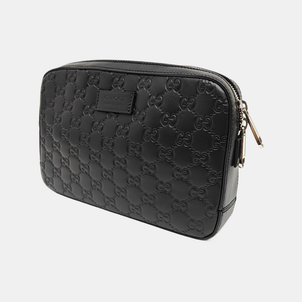 Monogram Calfskin Clutch Black