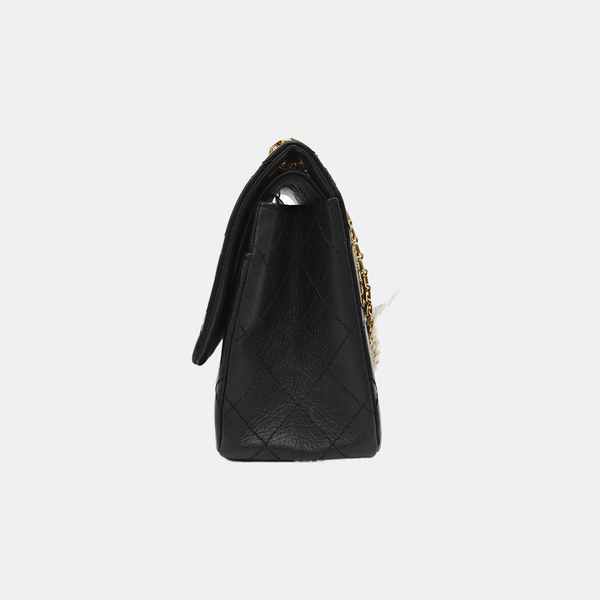 2.55 227 (jumbo) Quilted Calfskin Black