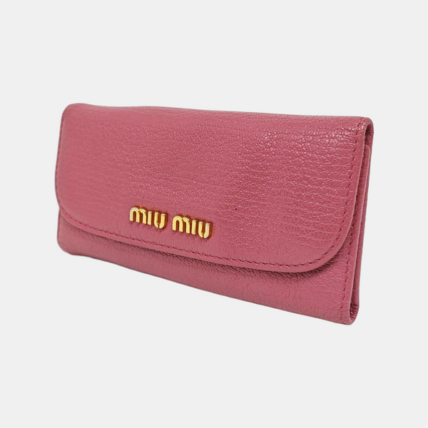 Leather Wallet Beige