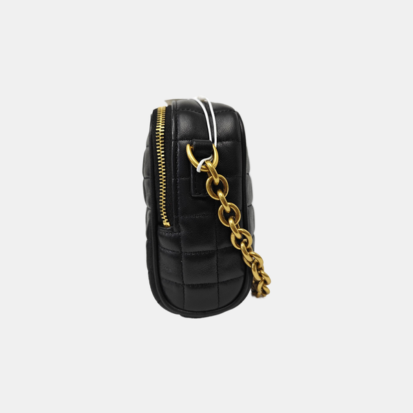 Quilted Lambskin Crossbody Bag Mini Black