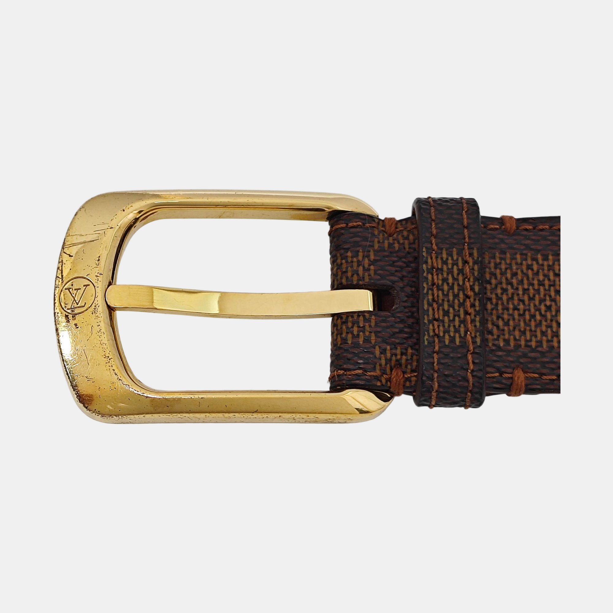 Coated Canvas Belt Brown