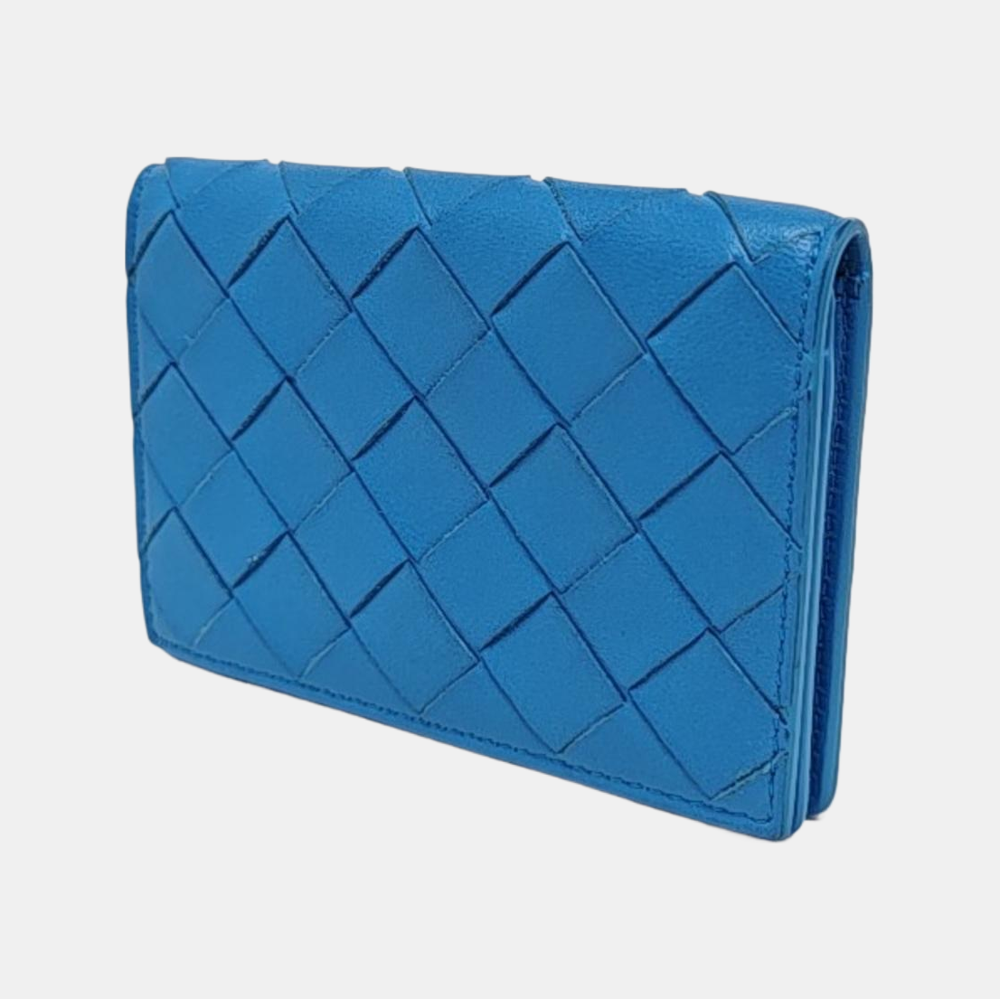 Calfskin Card Holder Blue