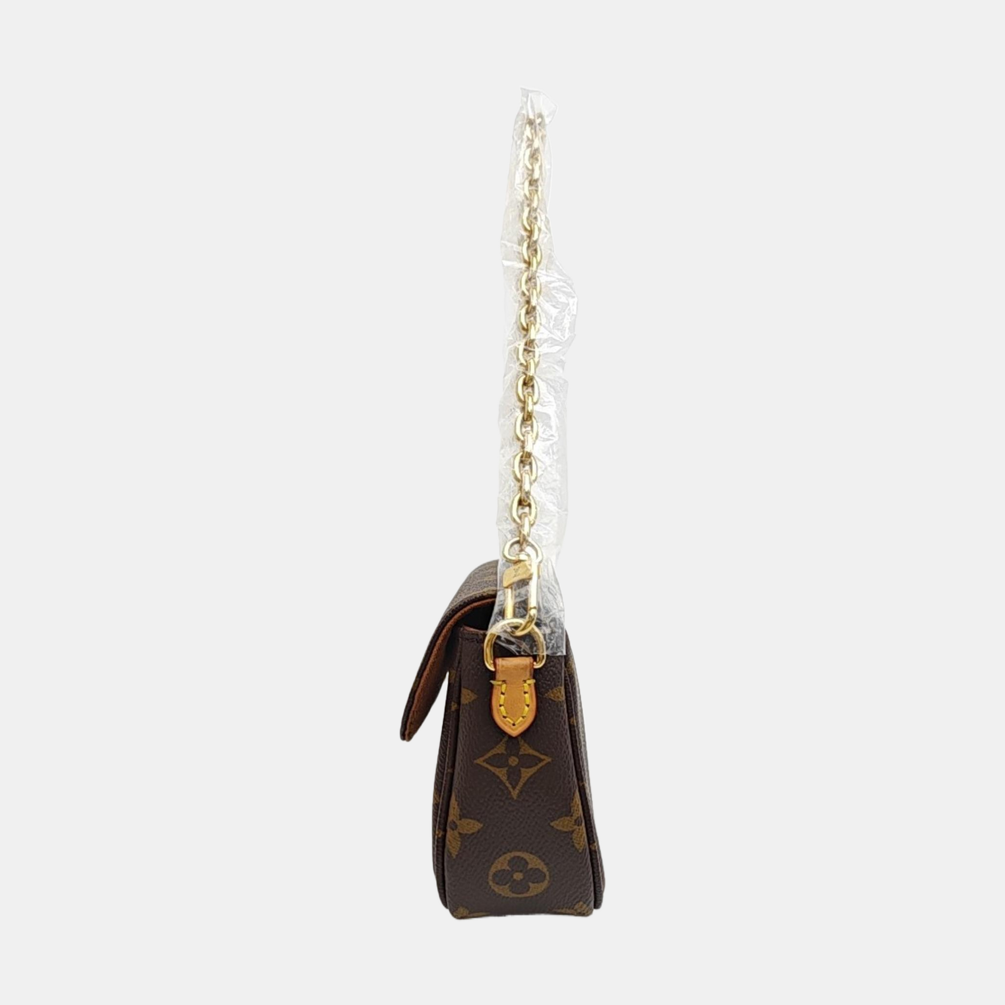 IVY Monogram Coated Canvas Brown