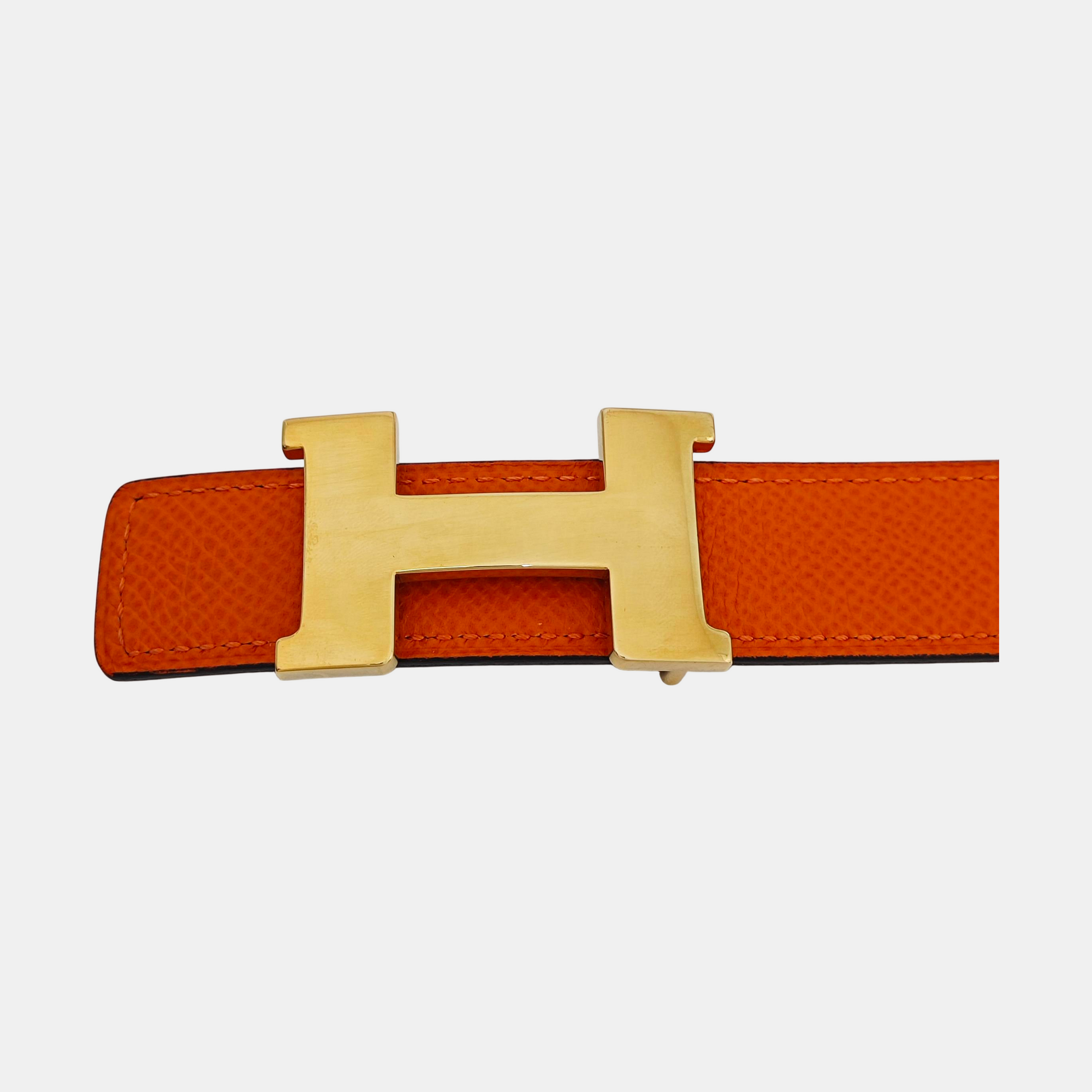 Leather Belt Orange