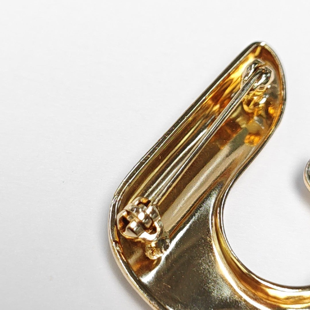 Metal Gold Brooch