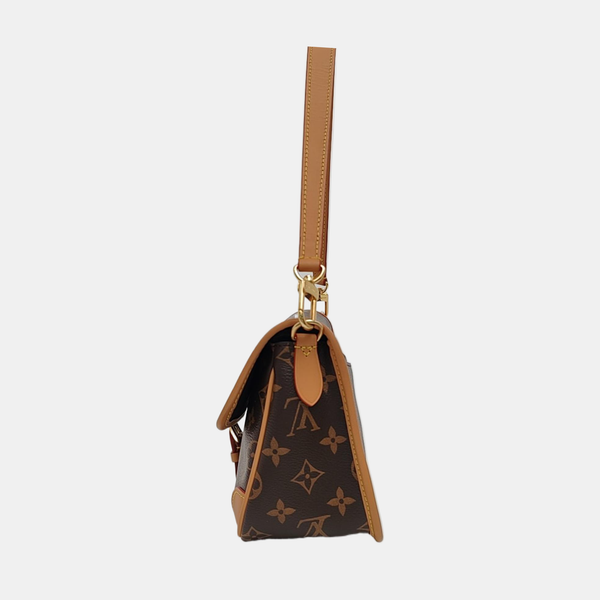 DIANE Monogram Coated Canvas Brown