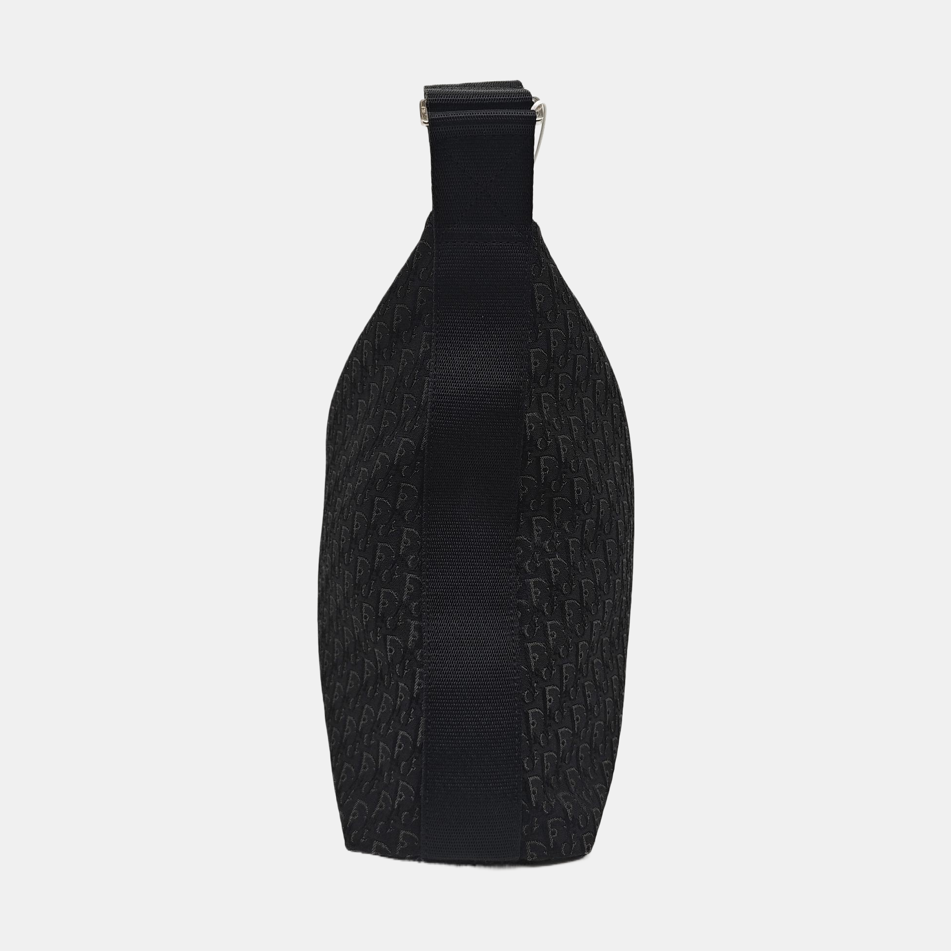Oblique Canvas Shoulder Bag Black