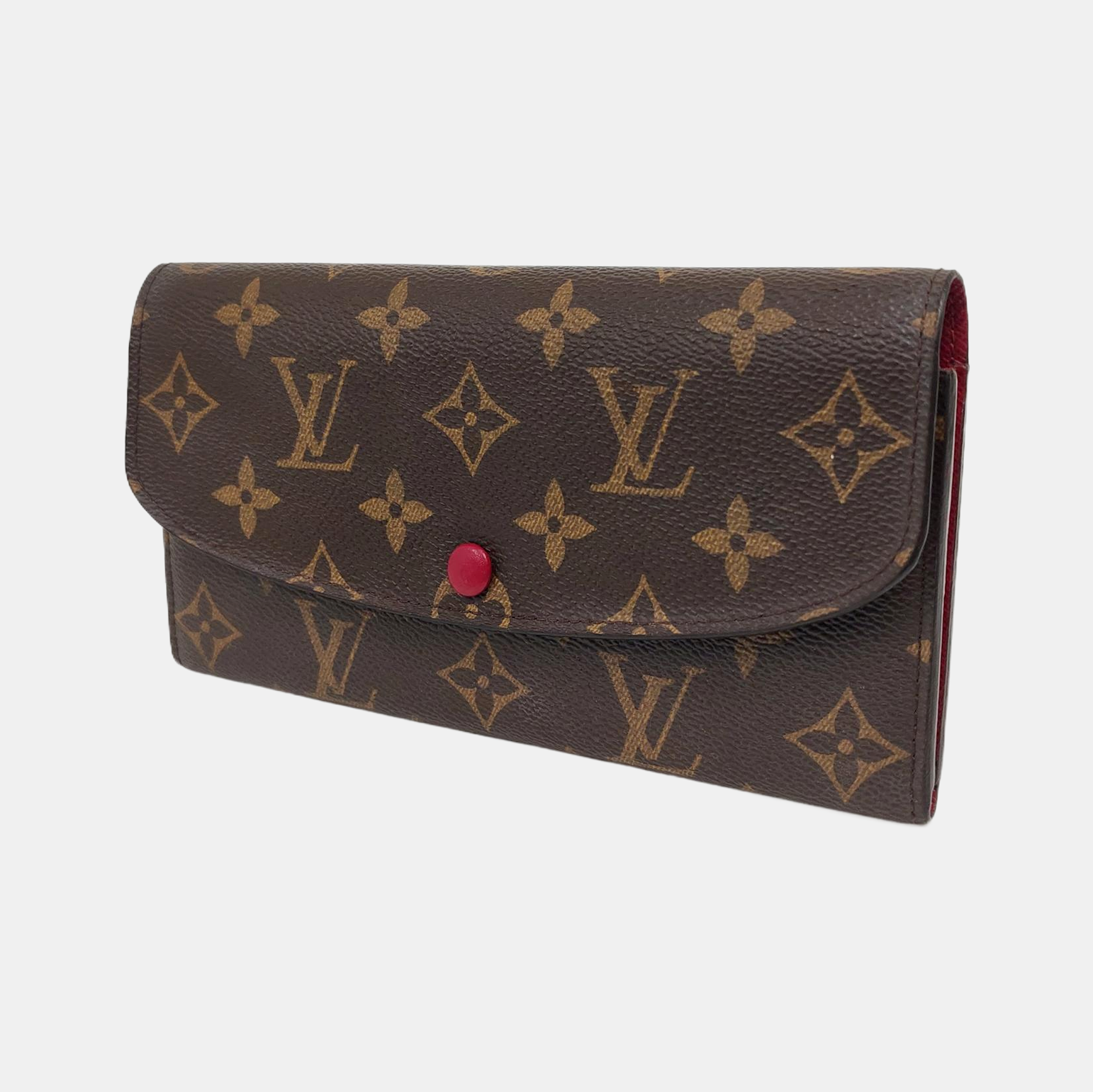 EMILIE Monogram Coated Canvas Brown Wallet