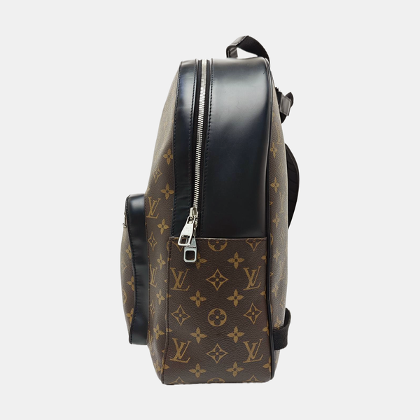 JOSH Monogram Coated Canvas Brown