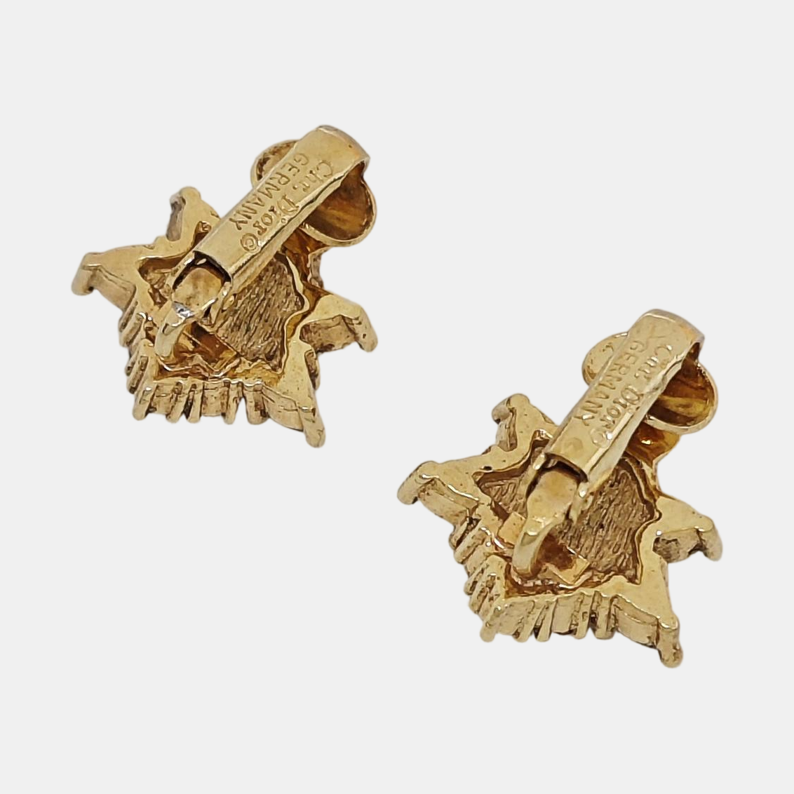 Metal Gold Clip On Earrings