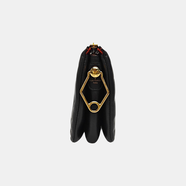COUSSIN BB Monogram Lambskin Black
