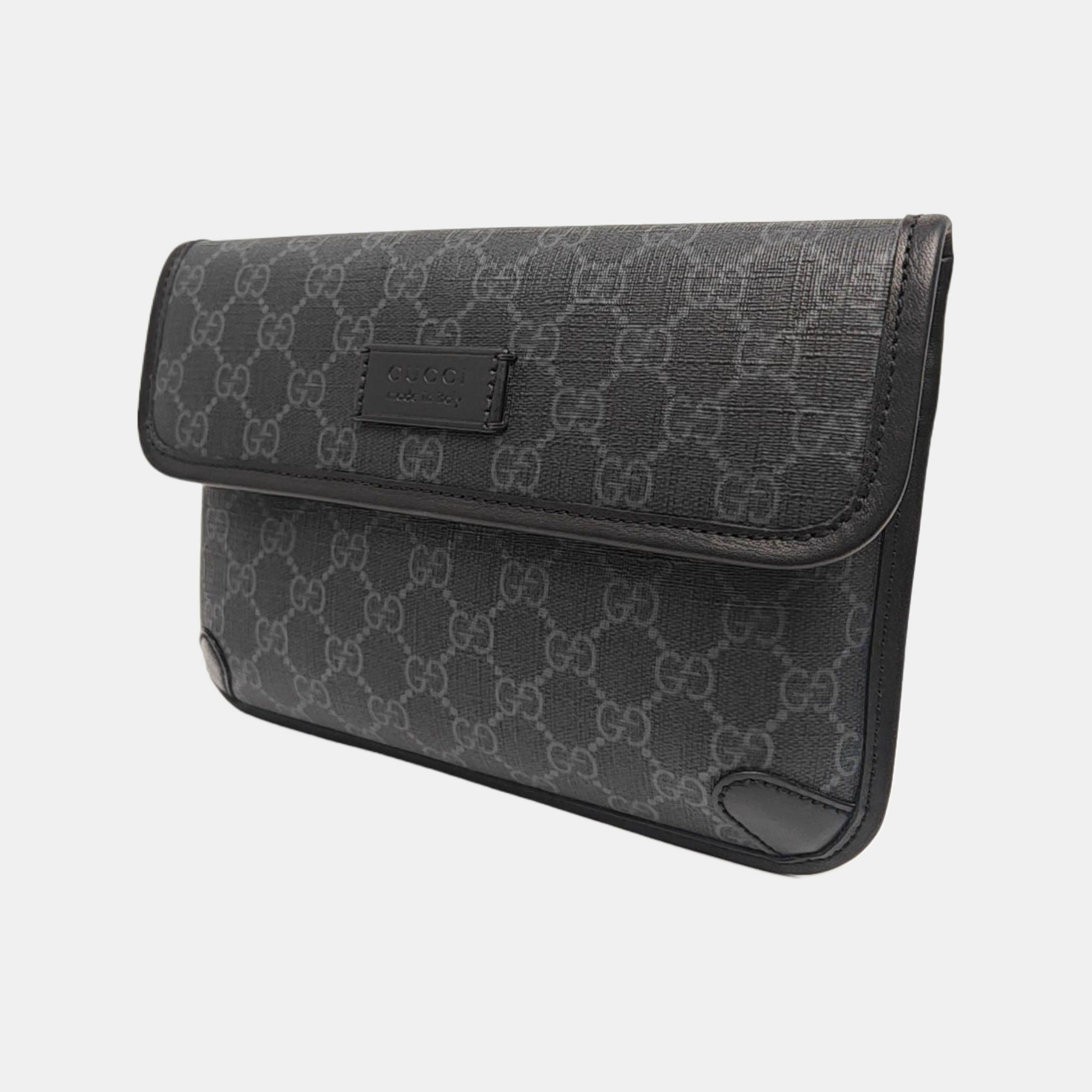 Neo Vintage Monogram Coated Canvas Black