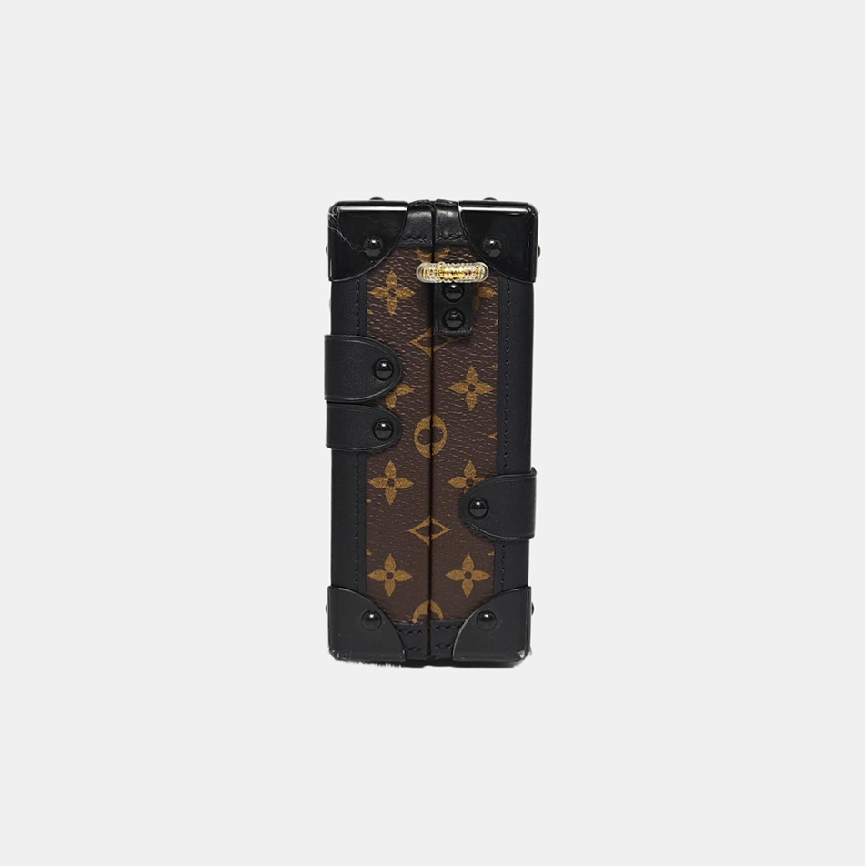PETITE MALLE Monogram Coated Canvas Brown
