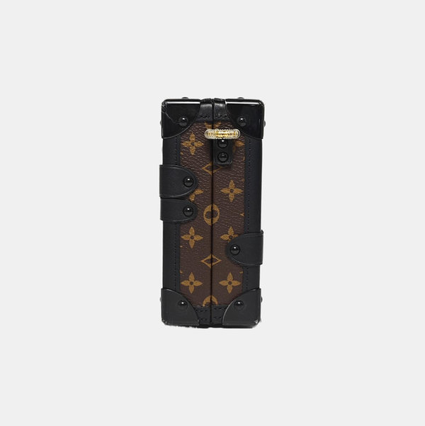 PETITE MALLE Monogram Coated Canvas Brown