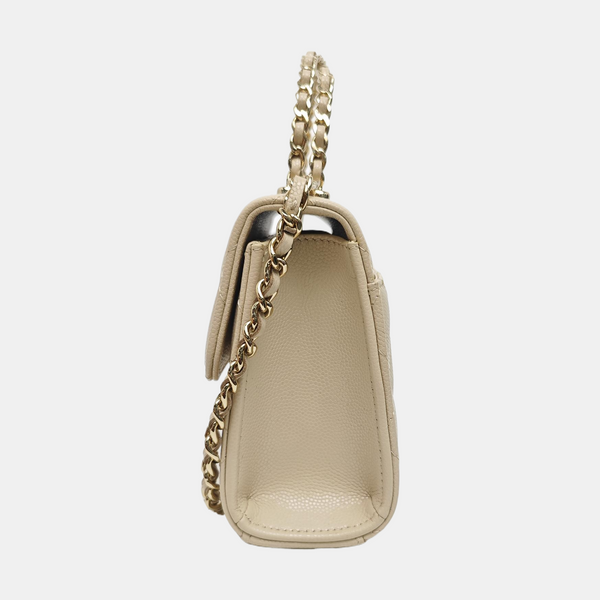 KELLY Quilted Calfskin Beige
