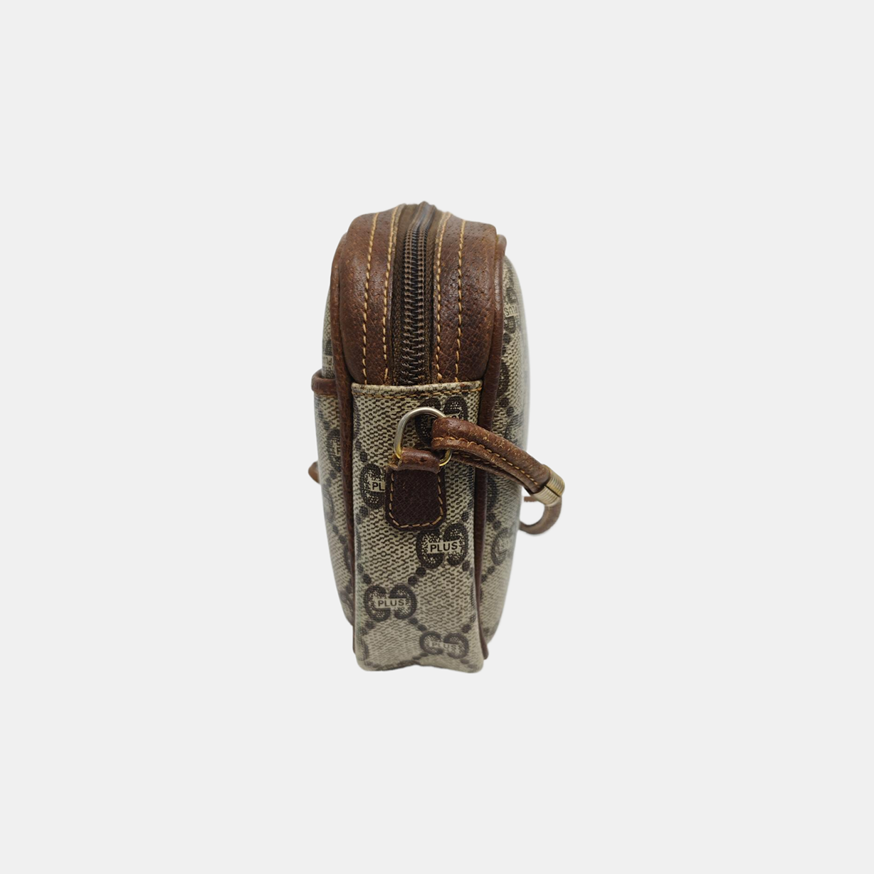 Monogram Coated Canvas Shoulder Bag Brown