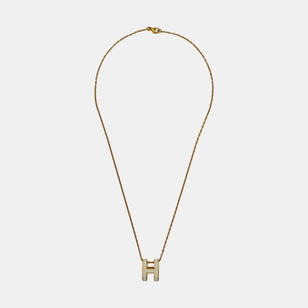 Pop H Metal Gold Necklace