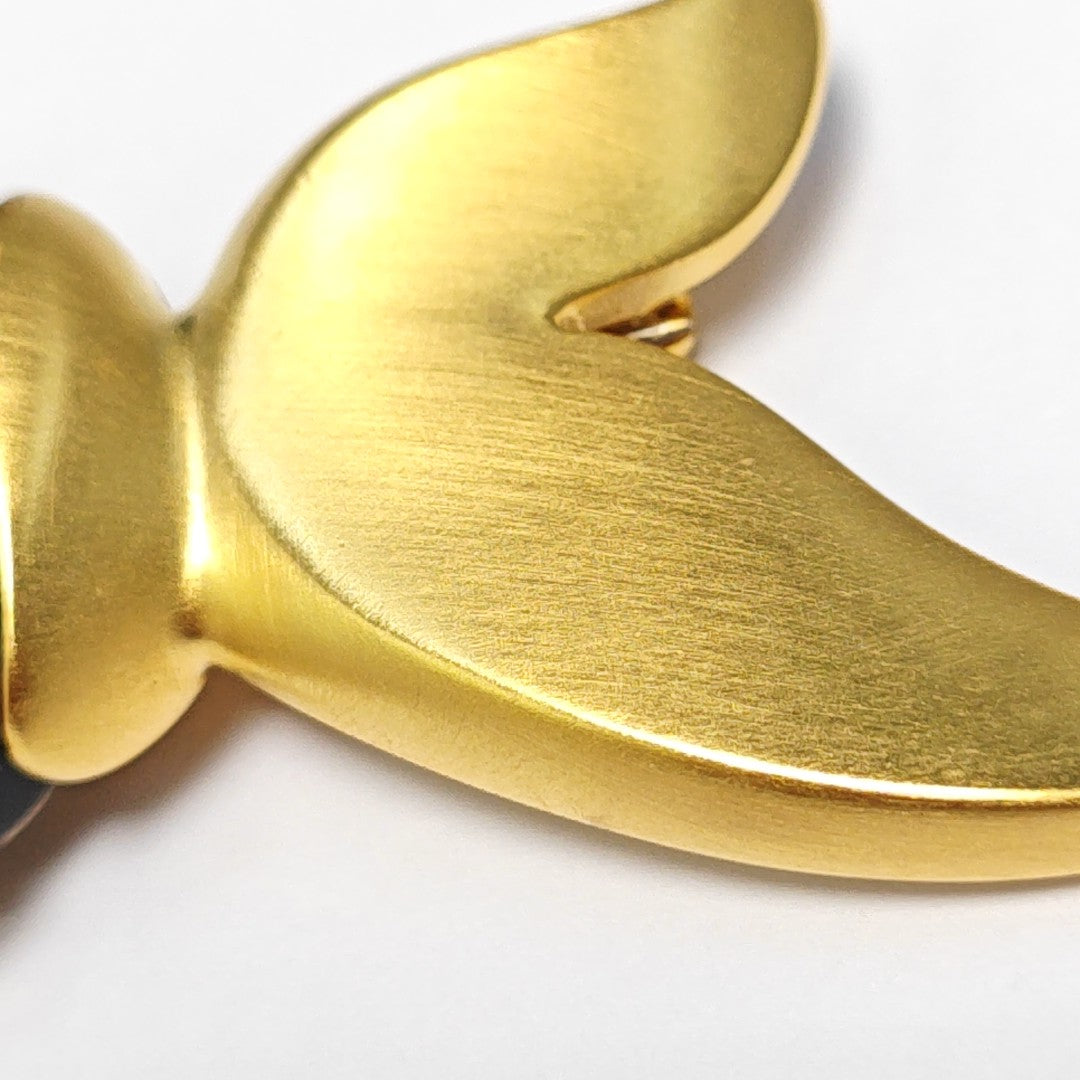 Metal Gold Brooch