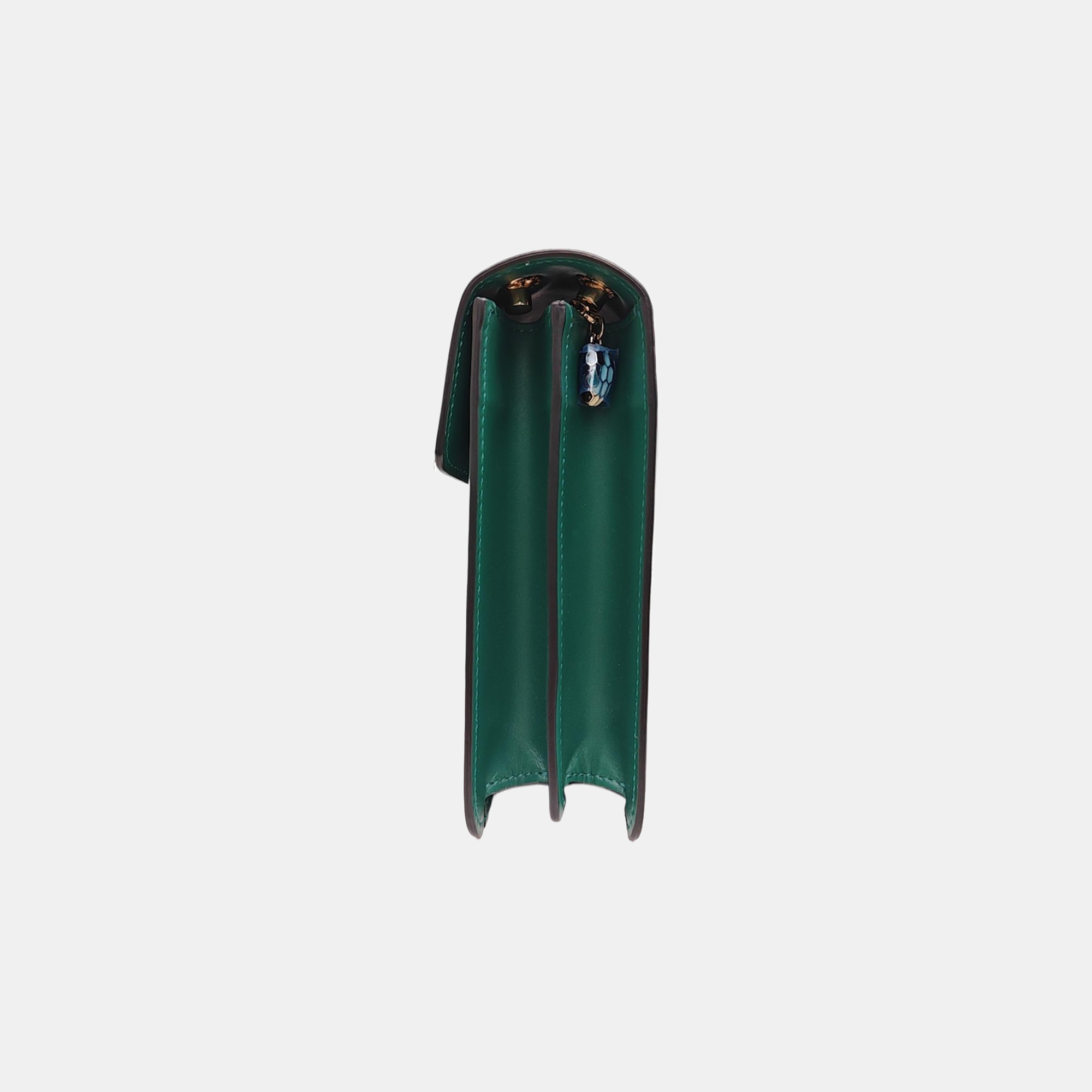 SERPENTI FOREVER Medium Calfskin Green