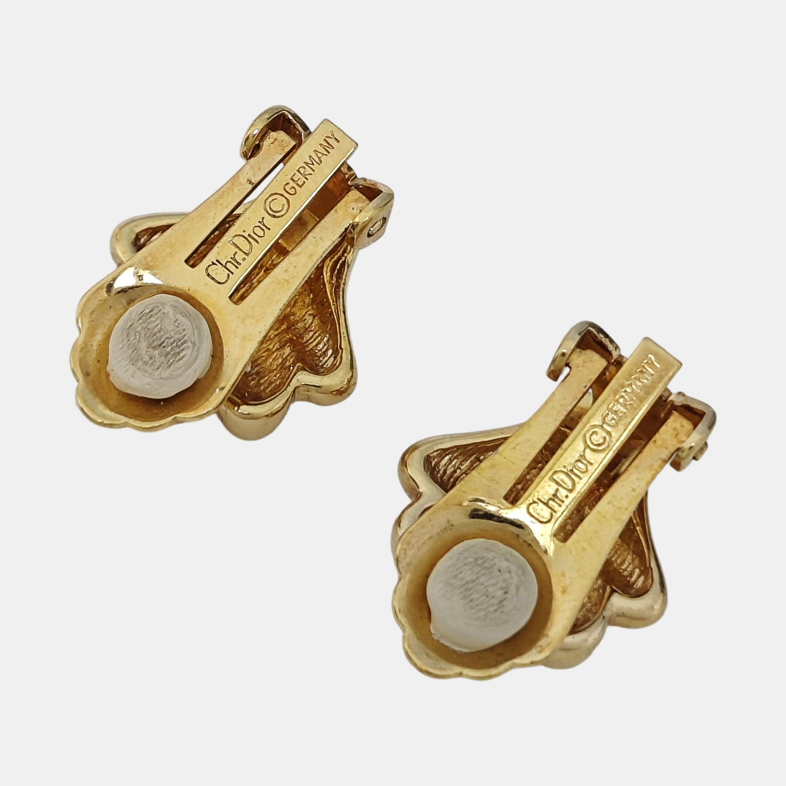 Metal Gold Clip On Earrings