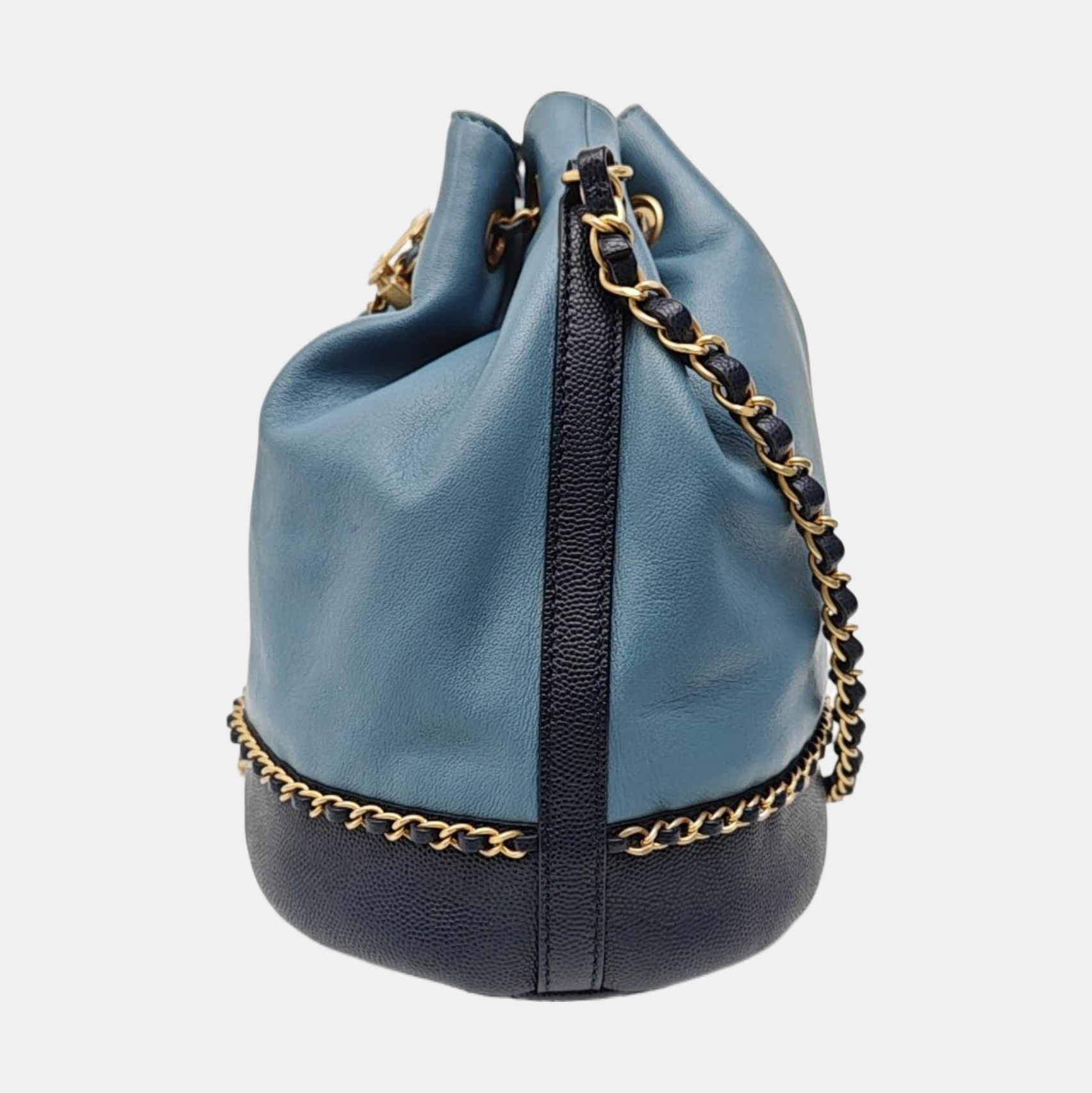 Quilted Lambskin Bucket Bag Multicolor