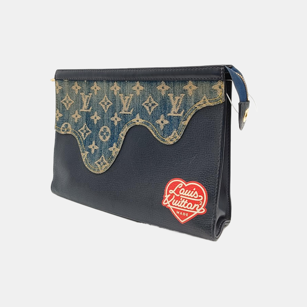 Pochette Voyag MM Monogram Calfskin Blue