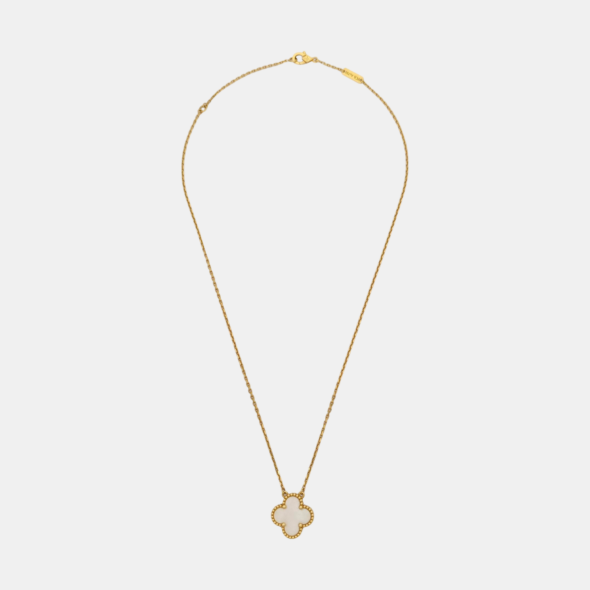 Vintage Alhambra 18k Gold Necklace