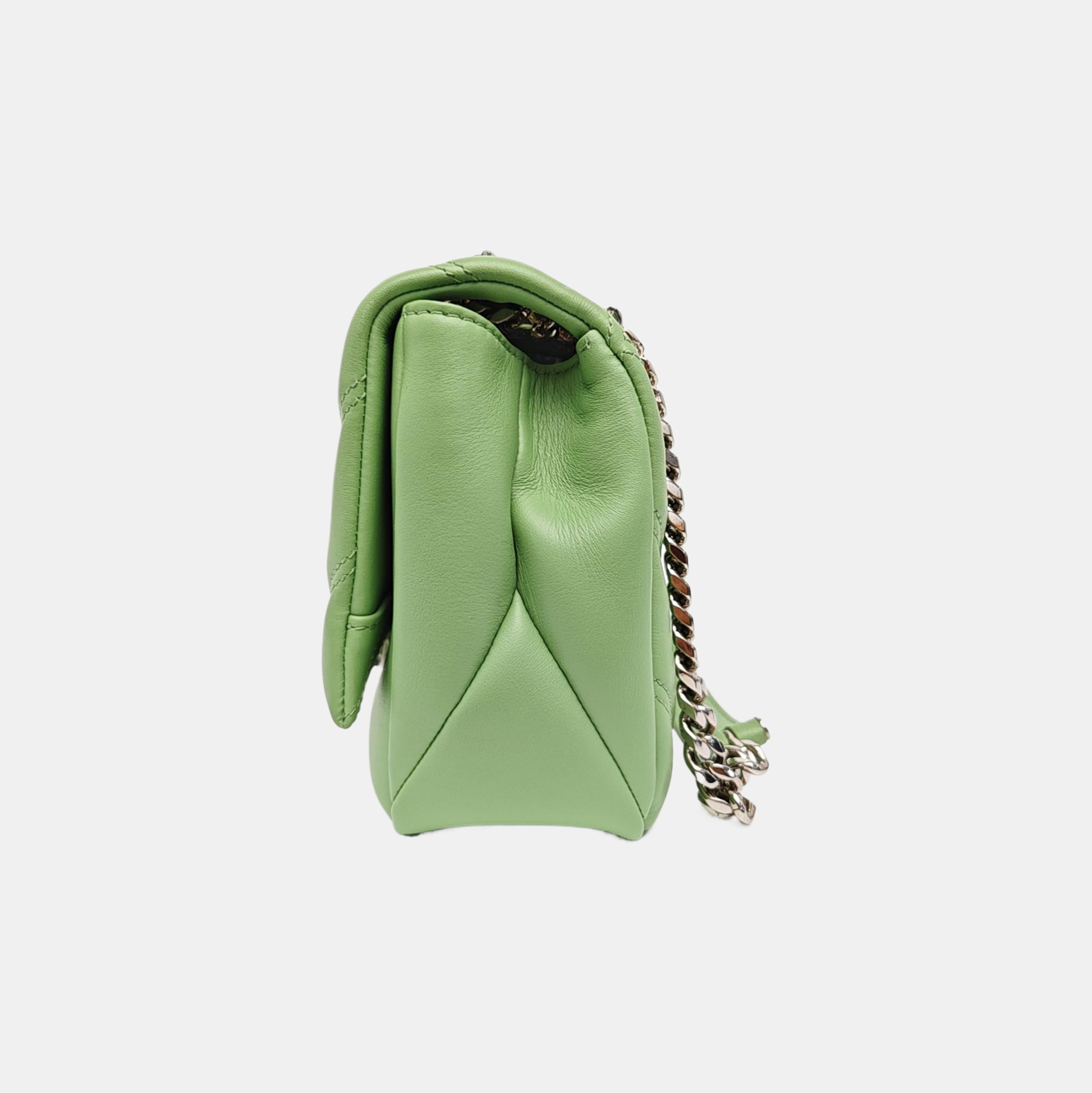 SERPENTI CABOCHON Small Quilted Calfskin Green