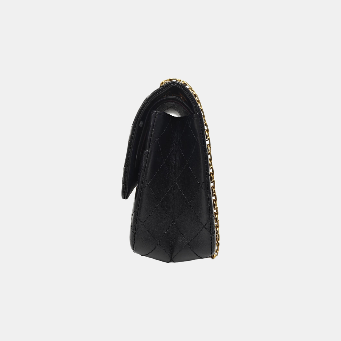 2.55 225 (small) Quilted Calfskin Black