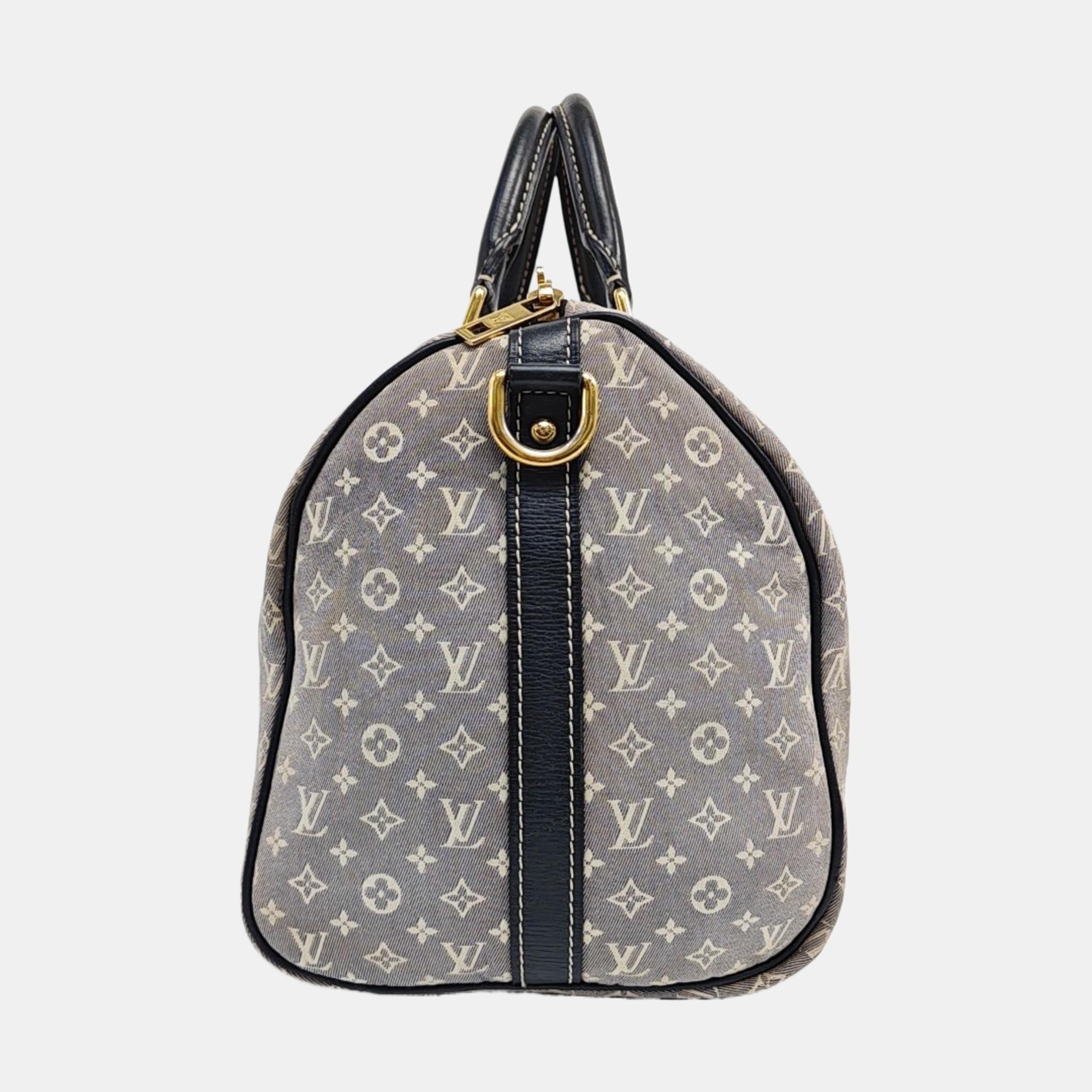 Monogram Canvas Top Handle Bag Blue