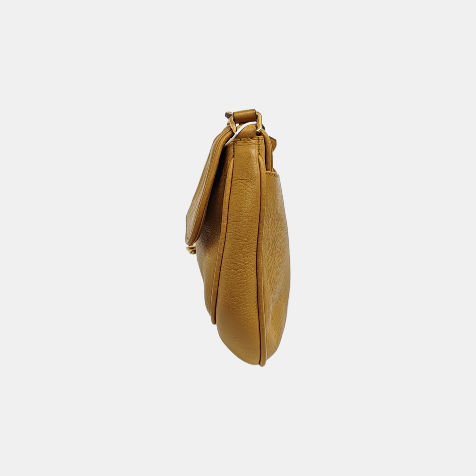 Calfskin Top Handle Bag Brown
