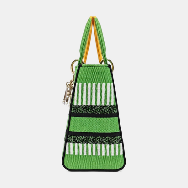 Authenticated pre-owned  Lady D-Lite Medium Fabric Multicolor - Tote Bag at Looply