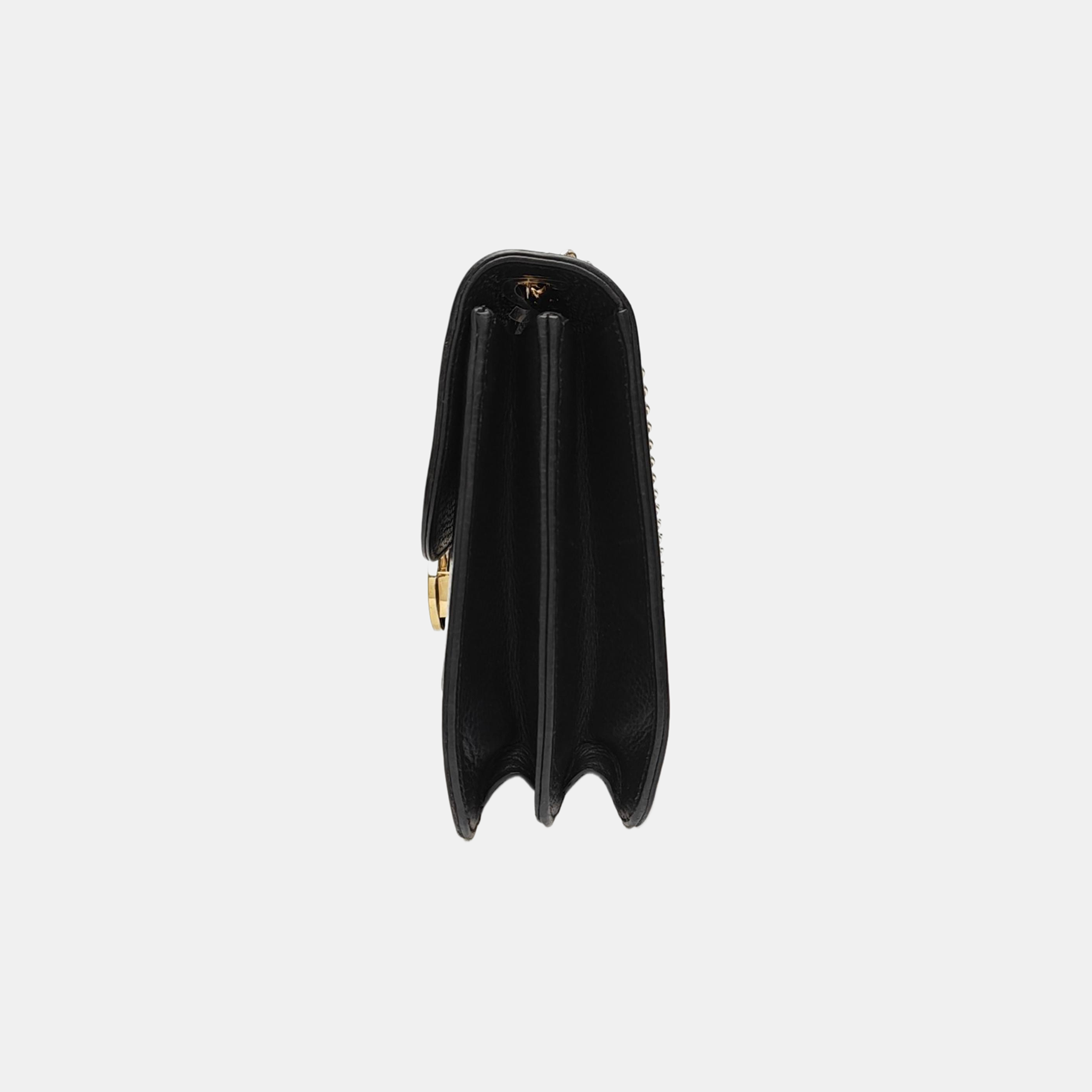 Interlocking G Large Calfskin Black