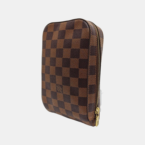 GÉRONIMOS Damier Ebene Coated Canvas Brown