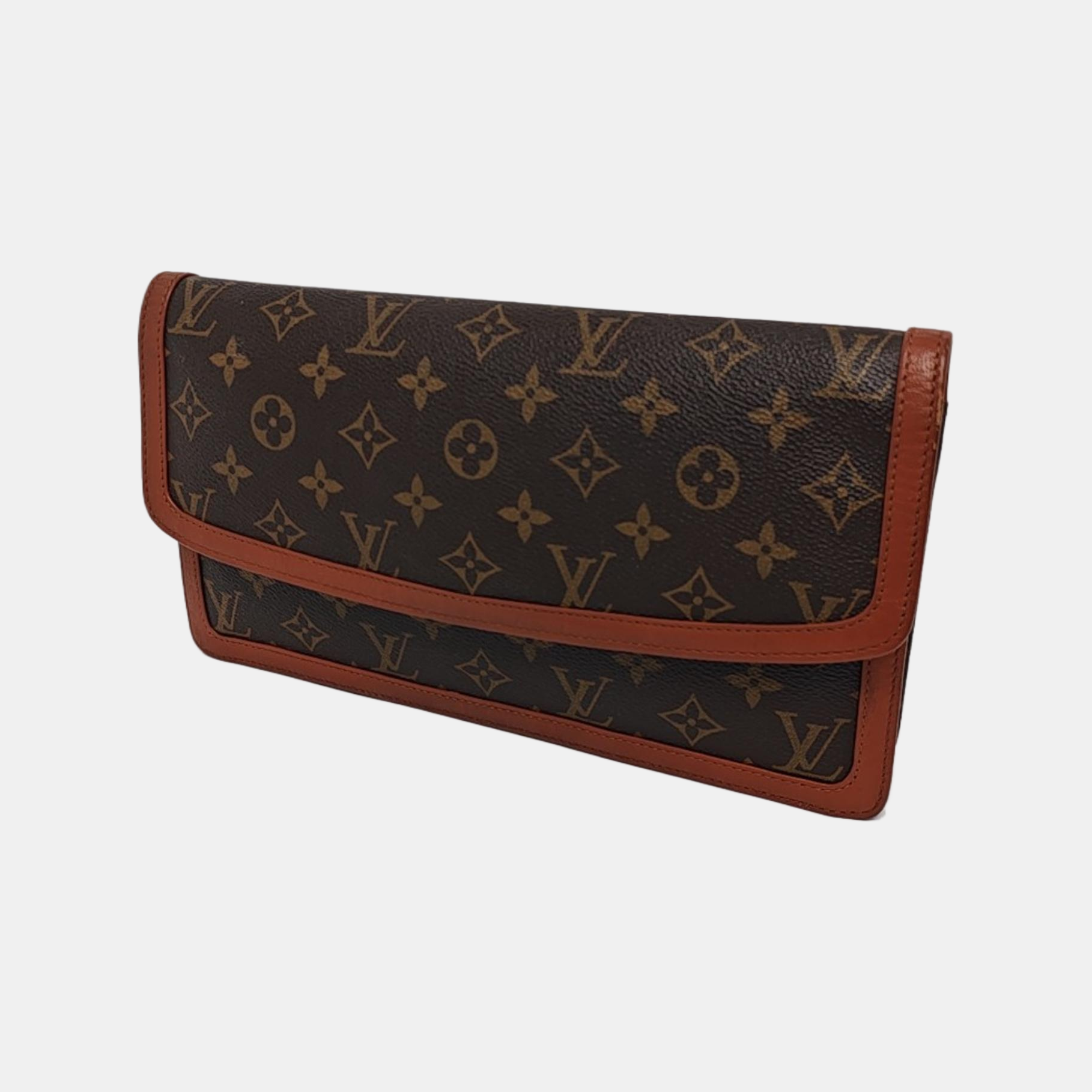 DAME GM Monogram Coated Canvas Brown