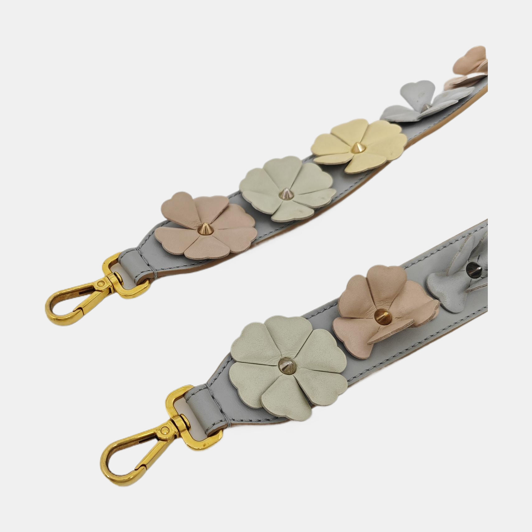 Leather Bag Strap Blue