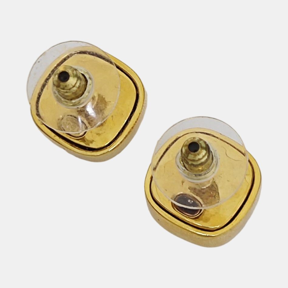 Metal Gold Stud Earrings