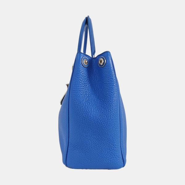 Authenticated pre-owned  Diorissimo Calfskin Blue - Tote Bag at Looply