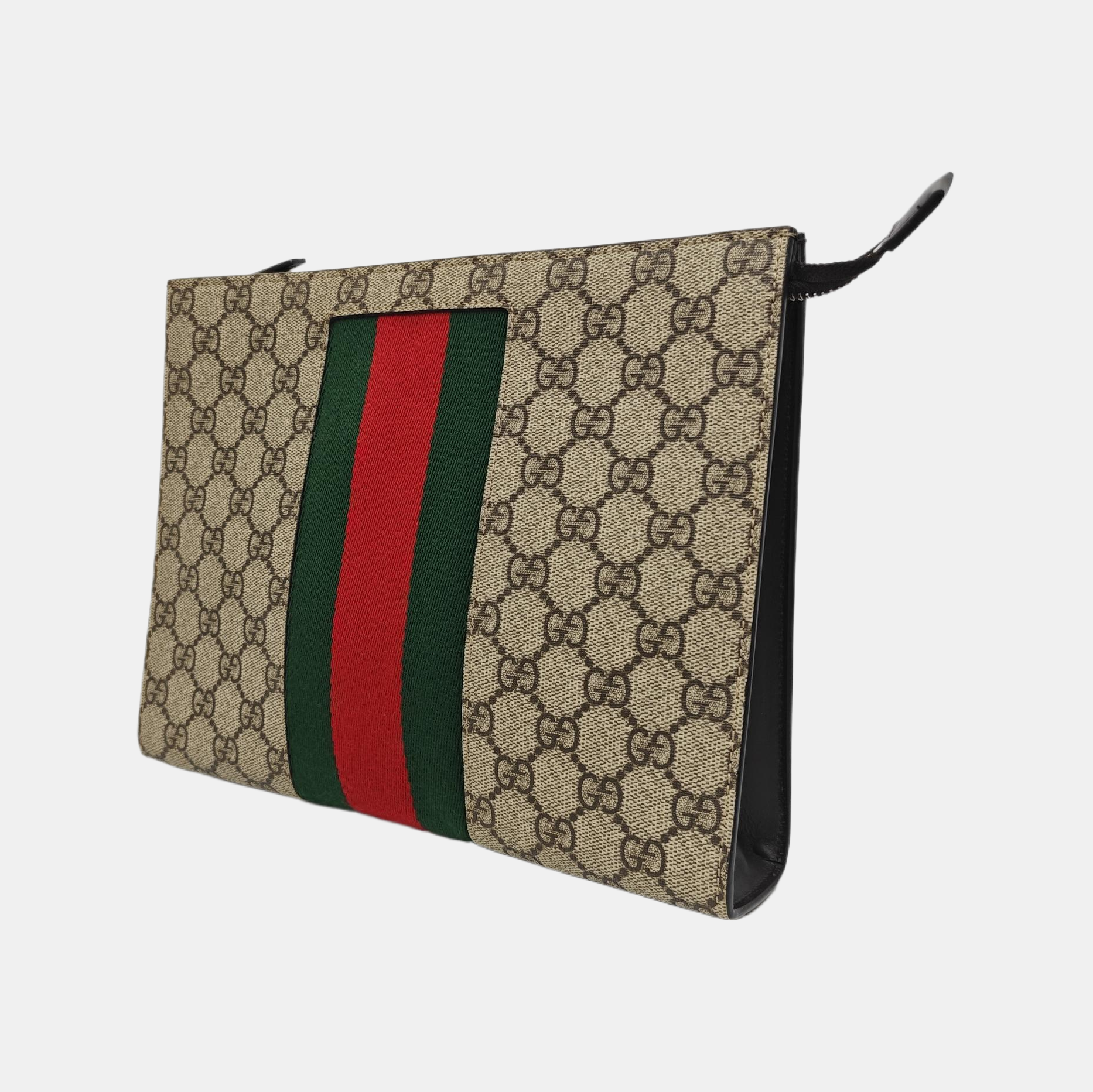 GG Supreme Monogram Coated Canvas Black