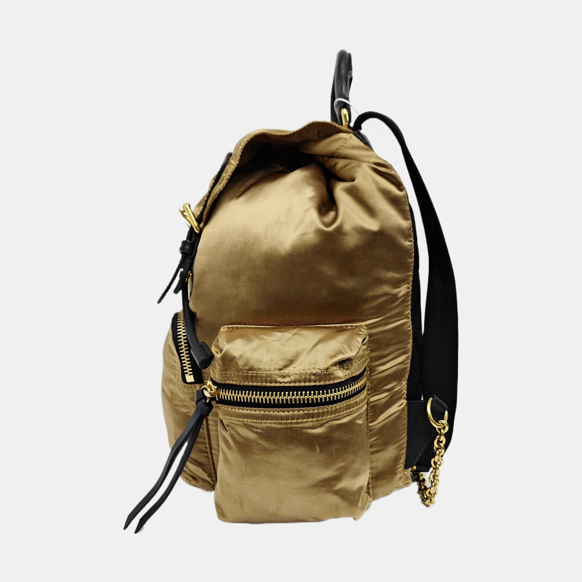 The Rucksack Medium Nylon Gold