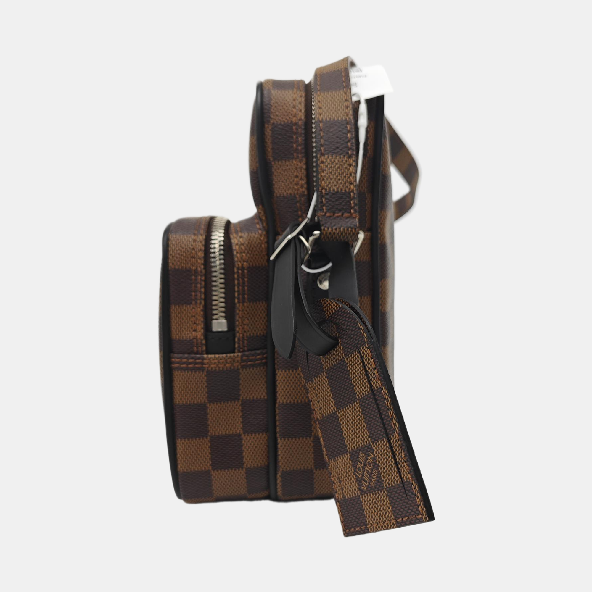 AMAZON Damier Ebene Coated Canvas Brown