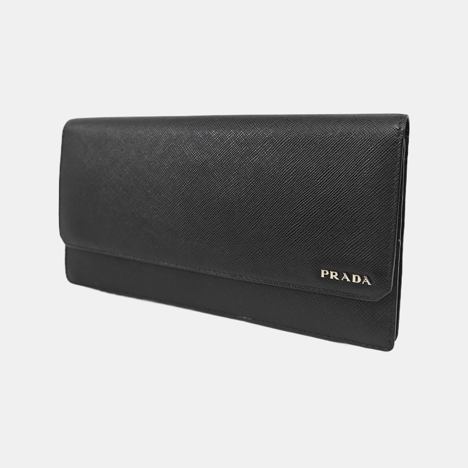 Saffiano Calfskin Wallet Black