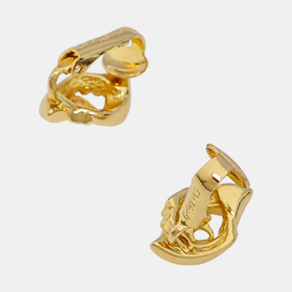 Petit CD Lab-Grown Diamond Gold Clip On Earrings