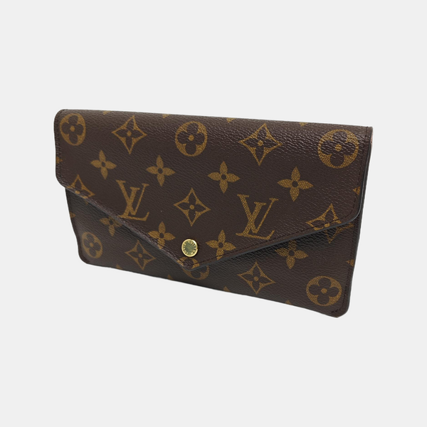 JEANNE Monogram Coated Canvas Brown Wallet