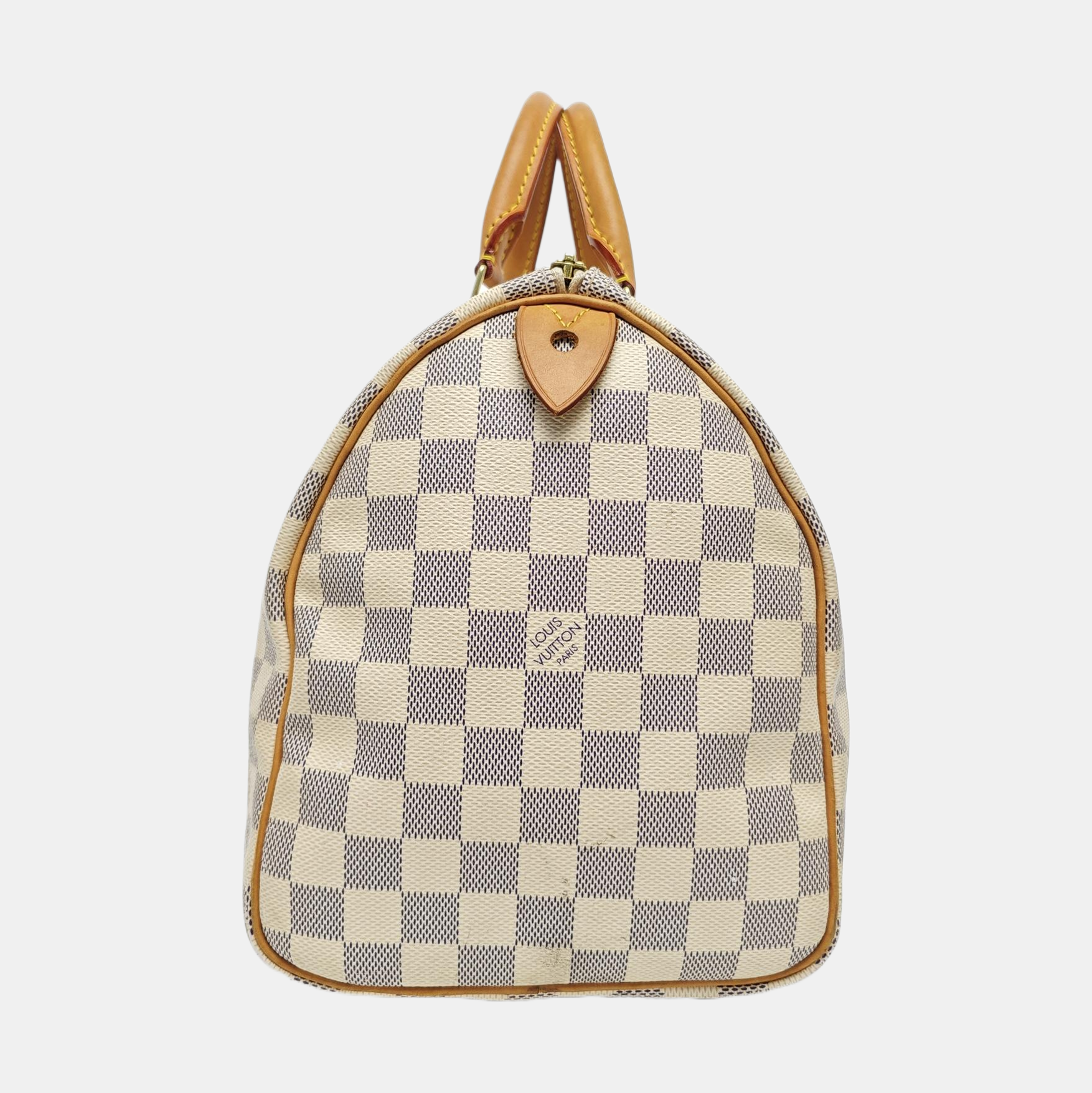 SPEEDY 30 Damier Azur Coated Canvas White