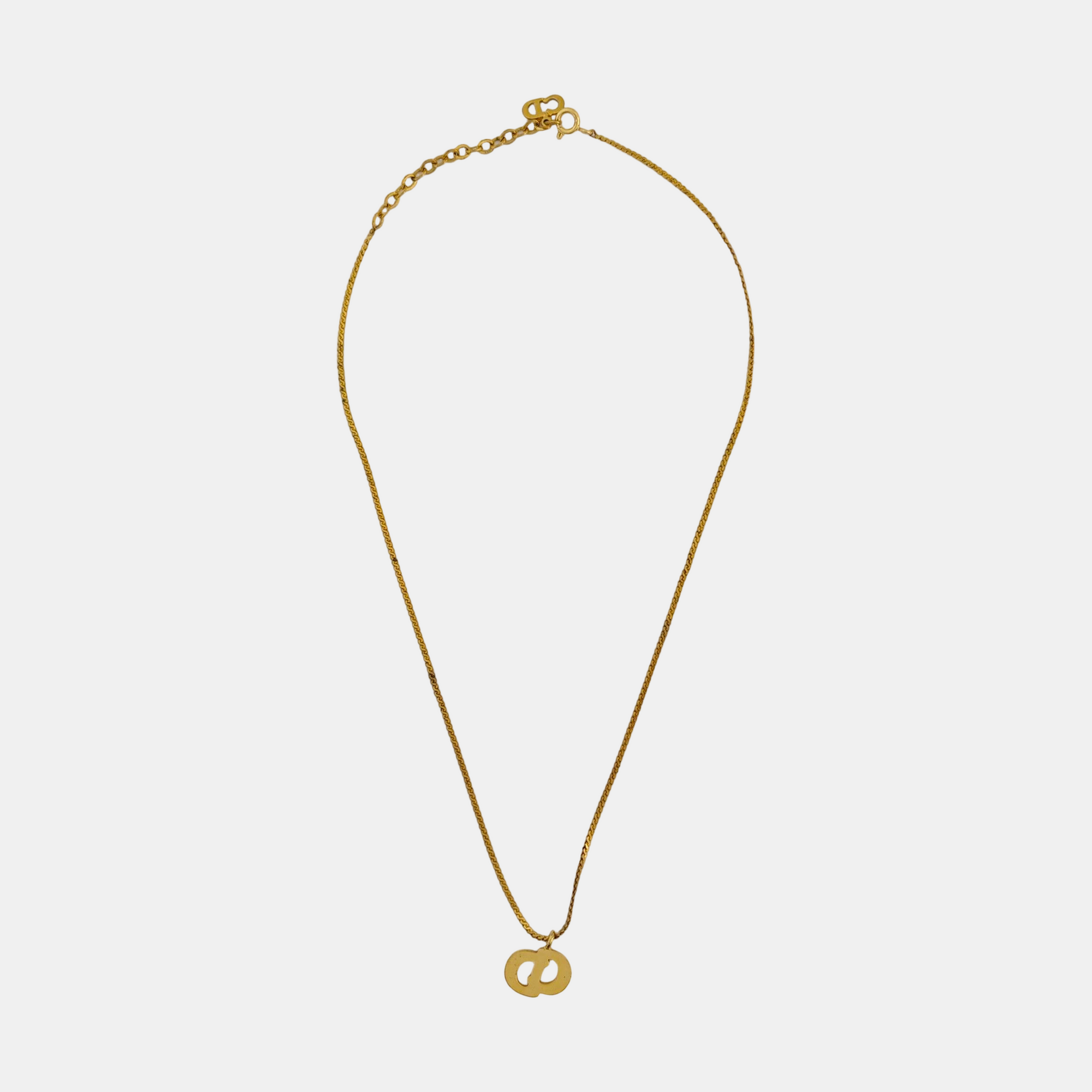 Petit CD Metal Gold Necklace