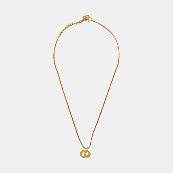 Petit CD Metal Gold Necklace